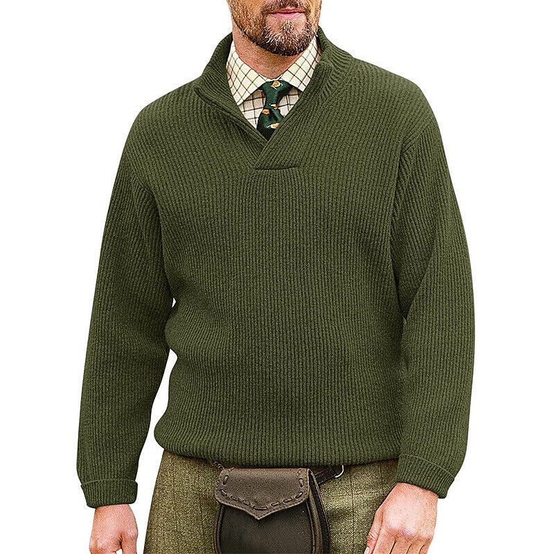 Herren Zur Seite fahren Kurz gestrickt Stricken Lang Gestrickt Solide / einfarbig V Ausschnitt Warm-Ups Freizeitskleidung Bekleidung Bischof Ganzjährig Schwarz Weiß M L XL 2025 - $41.99 –P4
