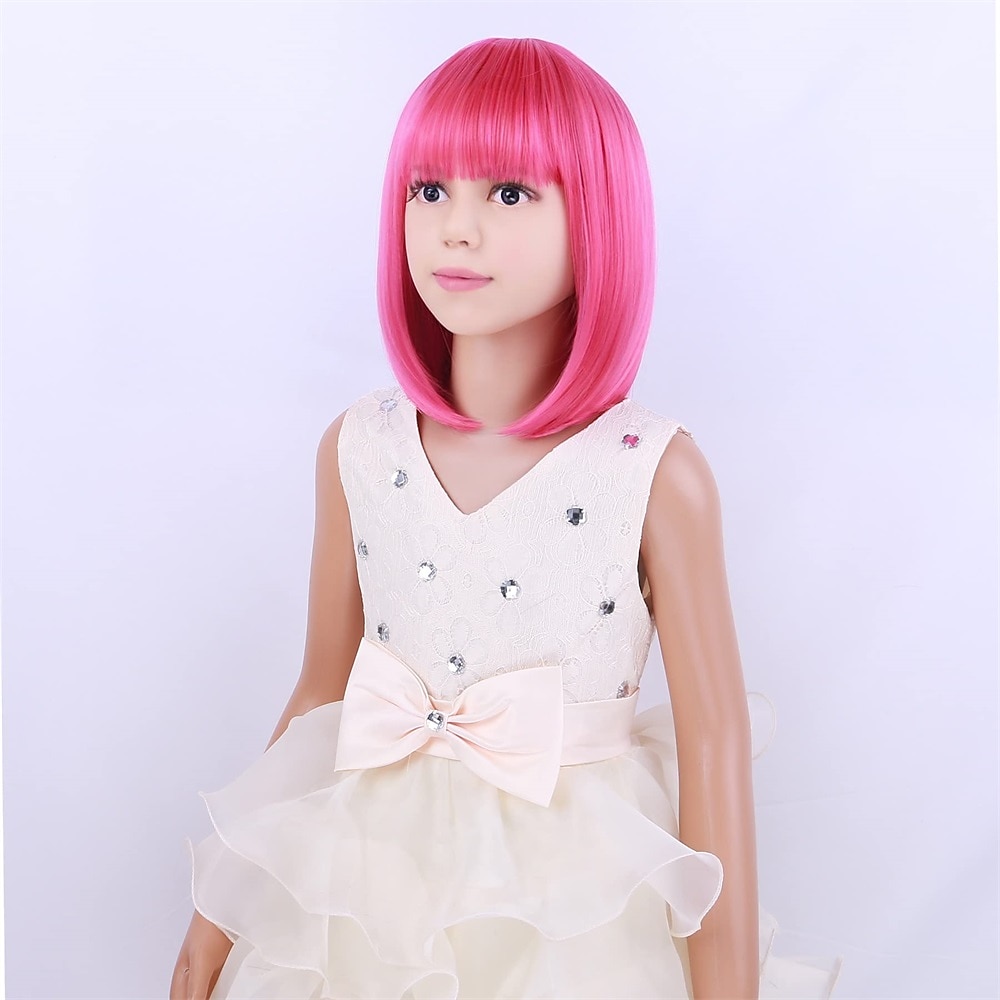 parrucca nera per bambini parrucca nera bob per bambini parrucca nera corta per ragazze festa cosplay parrucca sintetica con rete di rose da indossare tutti i giorni parrucche di carnevale del 2026 a $14.95 –P9