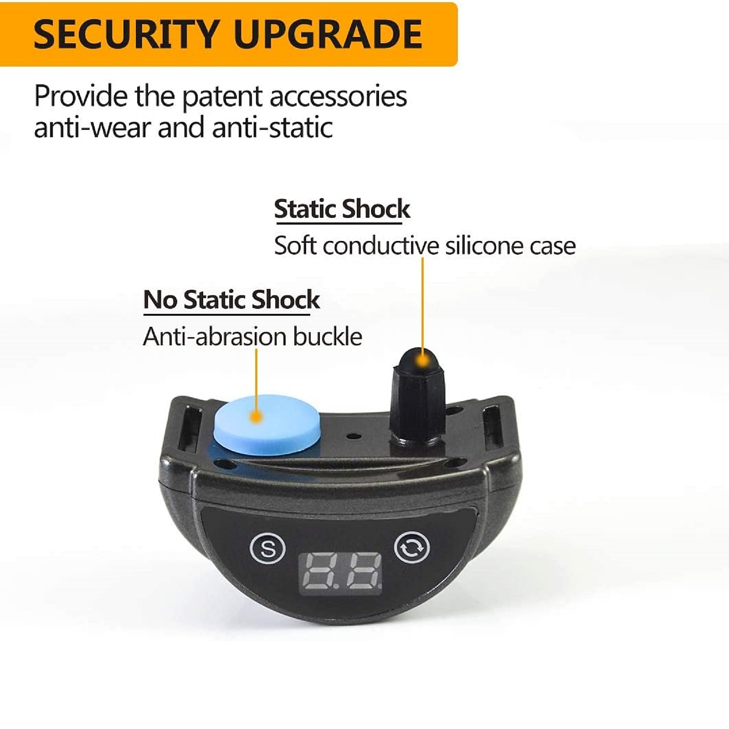 Dog stop barking collar adjustable three modes sound vibration electric shock adjustable sensitivity IP65 waterproof suitable for large medium and small dogs 2025 - $36.99 –P3