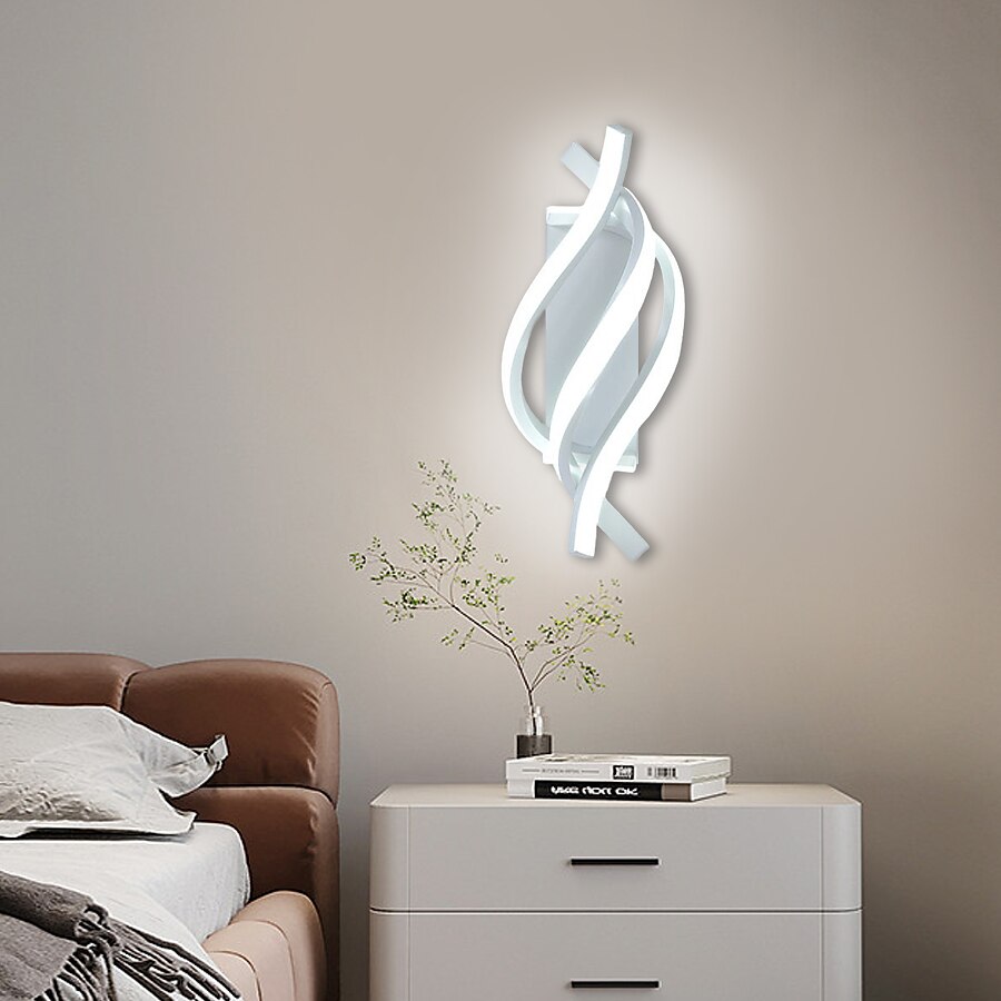 Lightinthebox Applique murale d'intérieur à LED Desin 33 cm Courbe intérieure moderne simple Applique murale LED en silicone est applicable à la chambre à coucher, au salon, à la salle de bain, au de 2025 ? $116.99 –P3