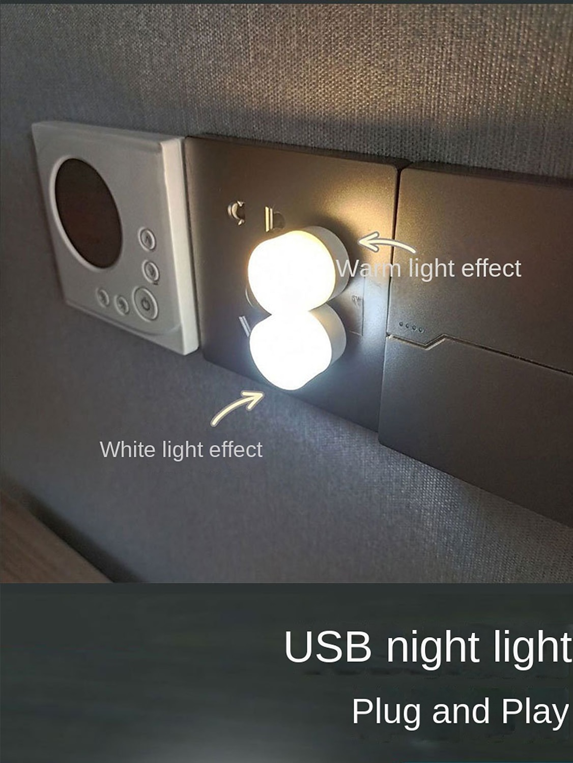 2/10 шт. usb огни ночные мини светодиодные лампы подключаемые теплые белые компактные идеально подходят для спальни ванная комната детская прихожая кухня автомобиль usb атмосфера свет 2026 - $9.49 –P6