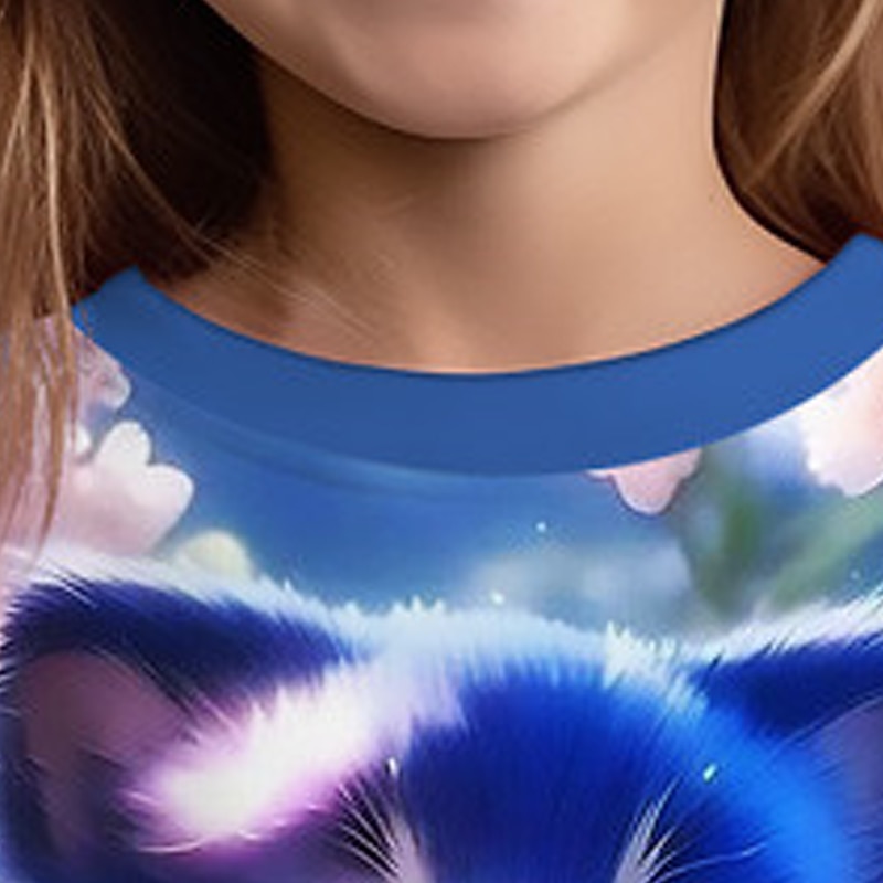 Fille 3D Graphic Bande dessinée Chat Sweatshirt manche longue 3D effet Eté Automne Mode Vêtement de rue Adorable Enfants 3-12 ans Extérieur Casual du quotidien Standard de 2025 ? $16.49 -P7