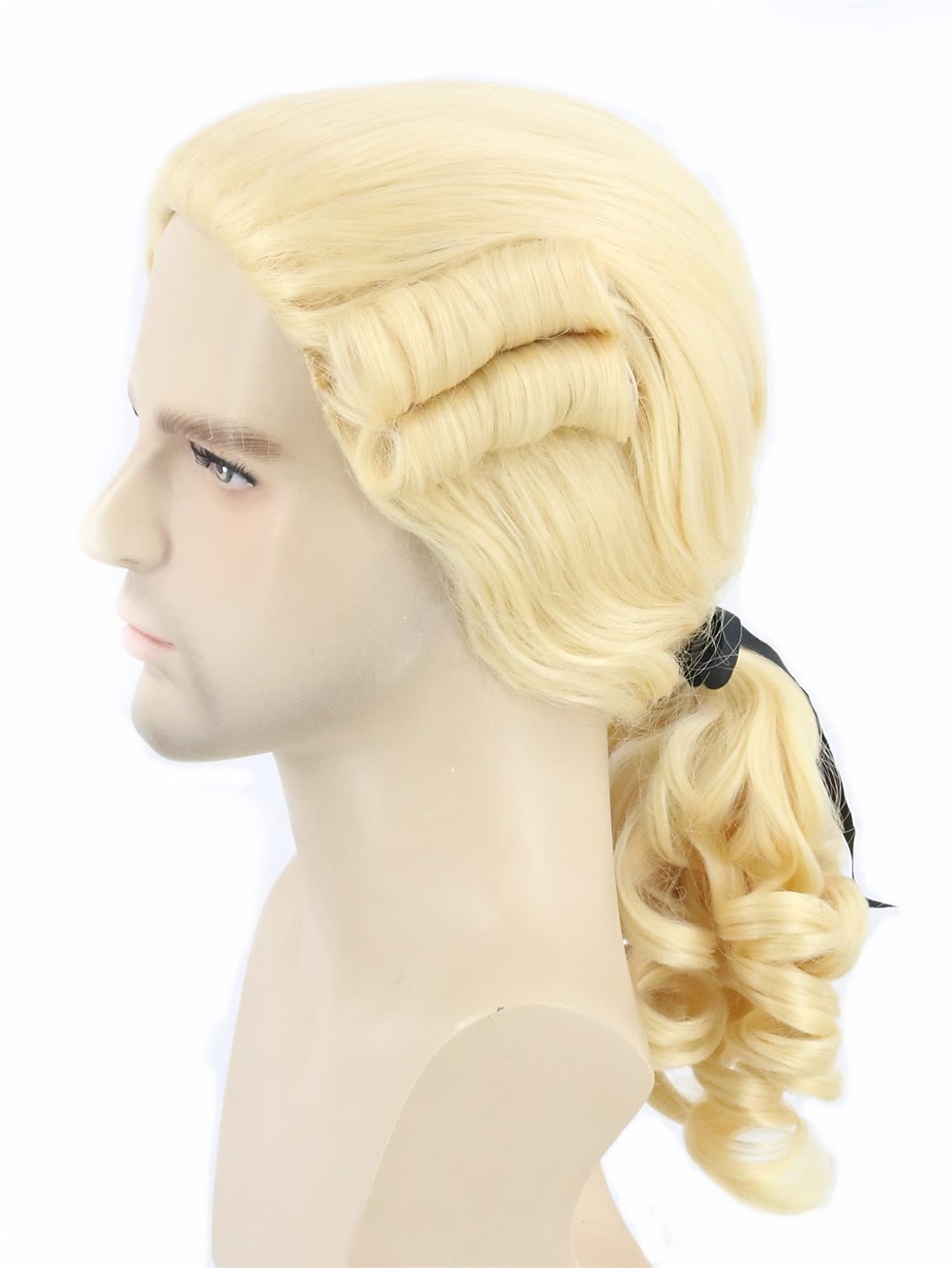 Mannen Pruik voor Koloniale Historische Rechter Kostuums Pruik Beige Carnaval Cosplay Pruiken Halloween Pruiken 2026 - $19.99 –P7