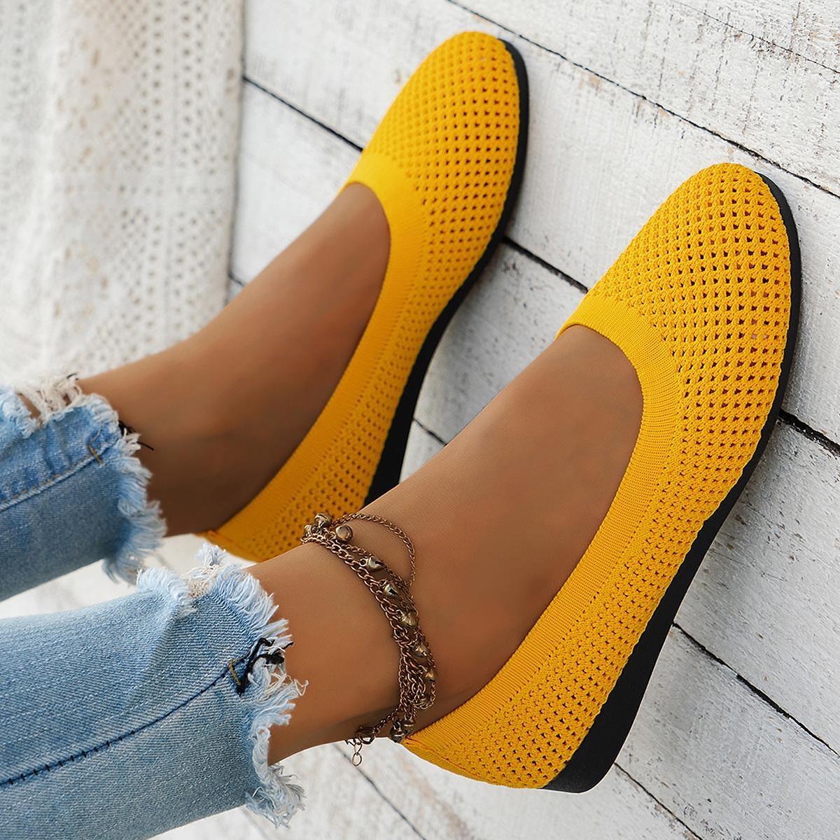 scarpe basse slip-on da donna in rete traspirante – scarpe estive casual leggere con soletta ammortizzata per l'uso quotidiano del 2025 a $24.99 –P13