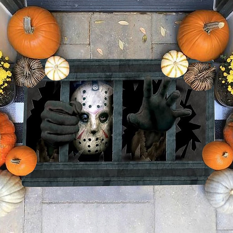 halloween bohóc padlószőnyeg lábtörlő 3D nyomtatás csapda nappali hálószoba éjjeli szőnyeg 2025 - $10.99 –P7
