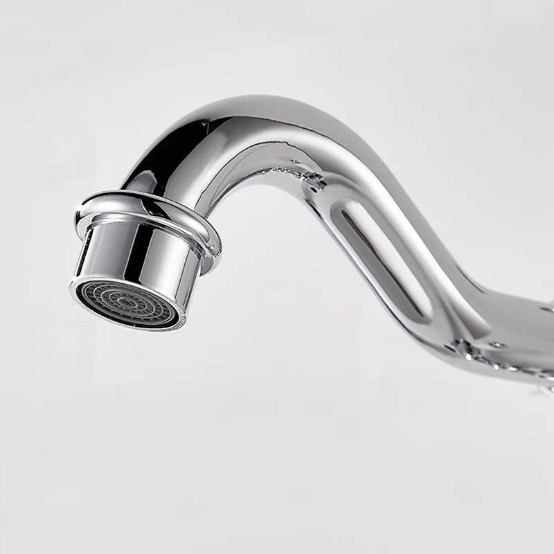 2025年 水栓 - シングルハンドルつの穴 電気メッキ 標準スパウト センターセット レトリ／ヴィンテージ / ミニマリスト Kitchen Taps  コレクション – $121.99 –P2