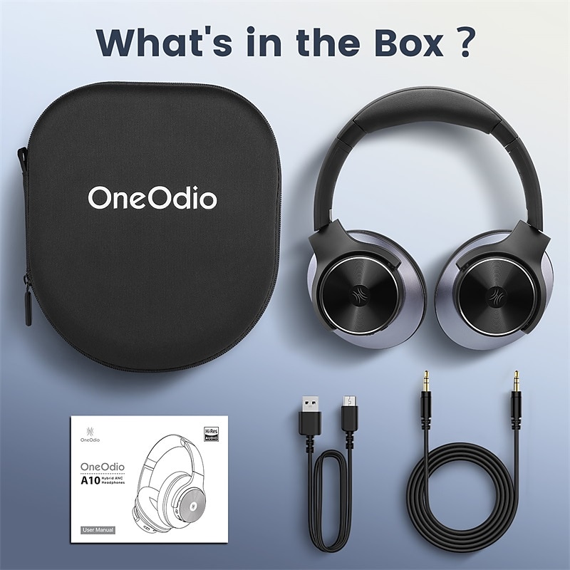 Наушники Oneodio A10 с активным шумоподавлением Bluetooth высококачественный звук беспроводная гарнитура с микрофоном 2025 - $147.99 –P15
