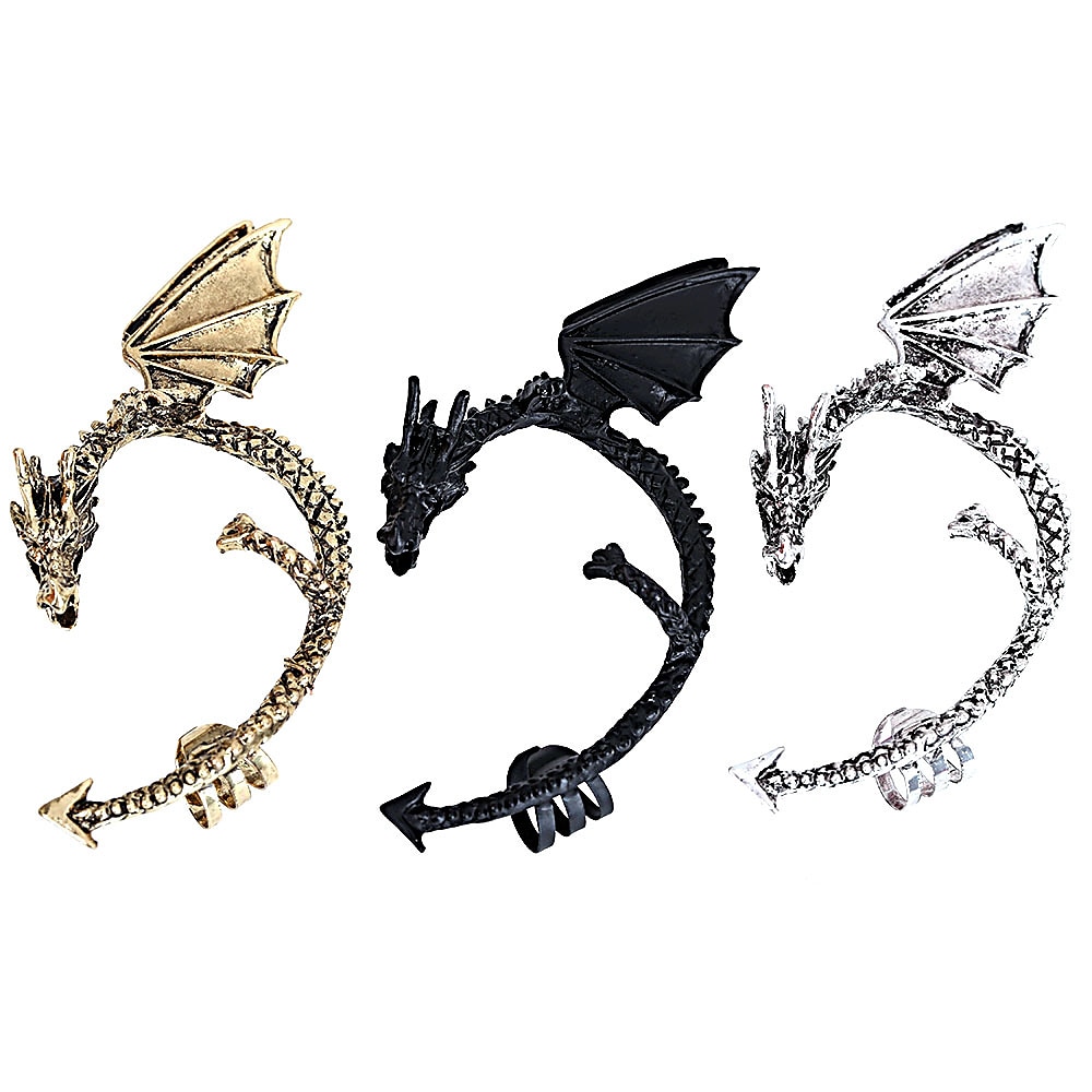 Drage Alv Halloween rekvisitter Tilbehør Ear Cuffs Voksne Dame Punk gotisk Halloween Karneval Mardi Gras Enkelt karnevalskostyme 2025 - $10.49 –P2