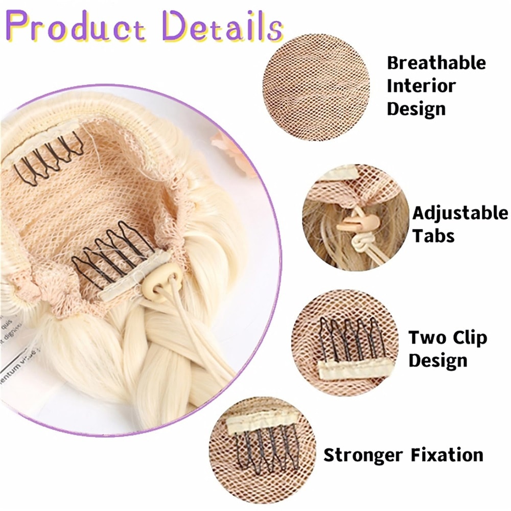 gevlochten paardenstaart extension 24 inch lange gevlochten paardenstaart extension trekkoord paardenstaart clip in hair extension synthetisch gevlochten paardenstaart voor vrouwen 2026 - $15.49 –P2
