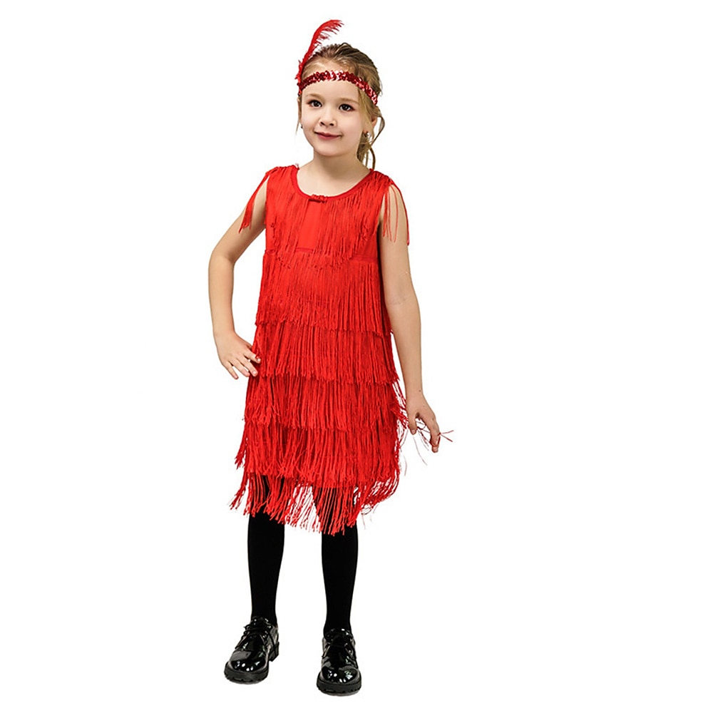 Robe Charleston Année 20 Bordeaux (Avec Accéssoires) | Vêtement Vintage