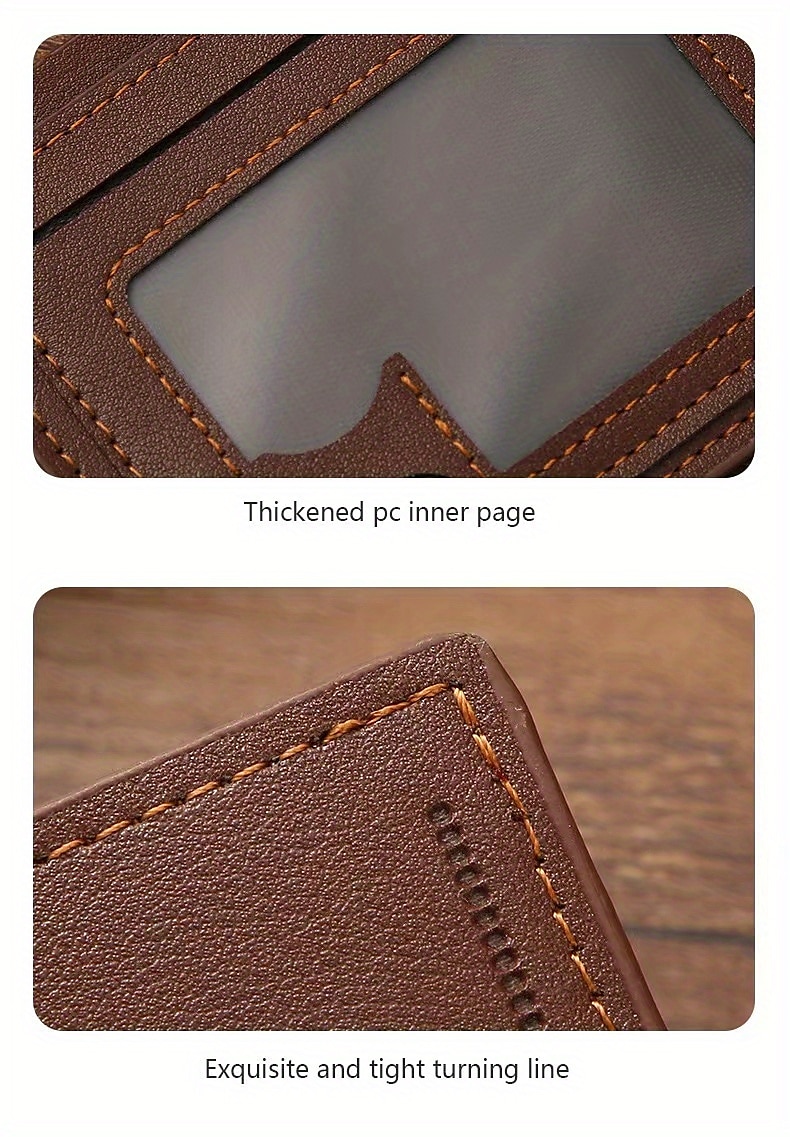 Stylish and Durable Men's PU Leather Bifold Wallet with Card Slots - Perfect Gift for Him 2025 - $5.49 –P6