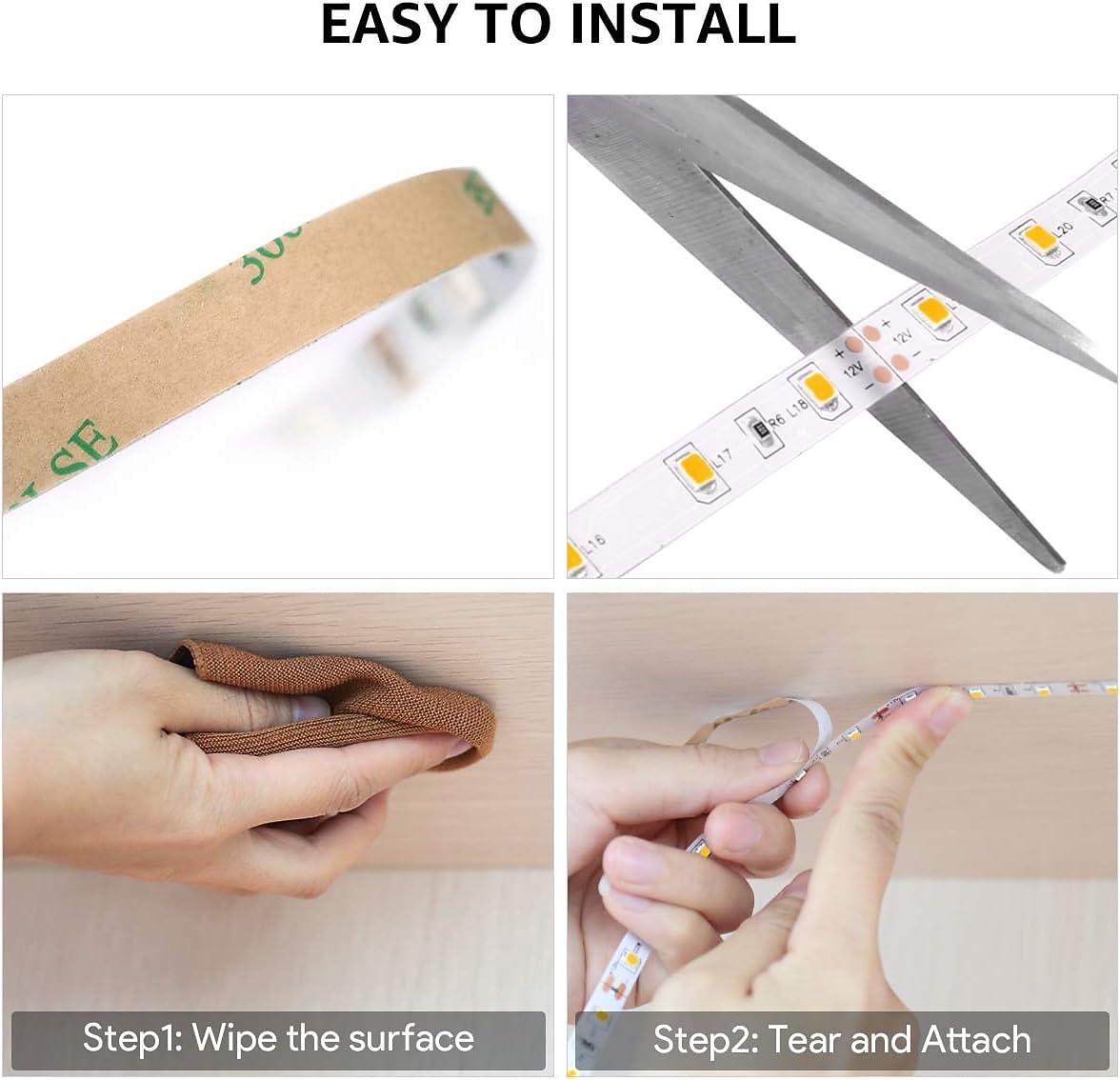 2026年 5メートル 2x5M フレキシブルＬＥＤライトストリップ ライトセット 300-600 LED 2835 SMD 8mm 1セット取付金具 1セット 温白色 パープル LEDストリップライト ハロウィーン ノンテープ・タイプ 12 V  コレクション – $23.99 –P6