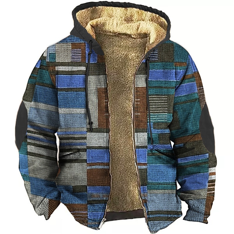 Men's Color Block Graphic Prints Hoodie Hoodies Sweatshirt Zip Hoodie Long Sleeve Hooded Sweatshirt Hooded Daily 3D Print Holiday Vacation Going out Yellow Red Fleece Winter Designer 2025 - $39.99 –P5