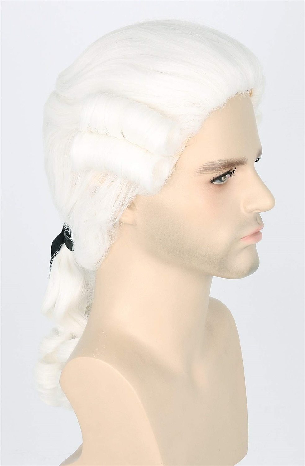 Mannen Pruik voor Koloniale Historische Rechter Kostuums Pruik Beige Carnaval Cosplay Pruiken Halloween Pruiken 2026 - $19.99 –P14