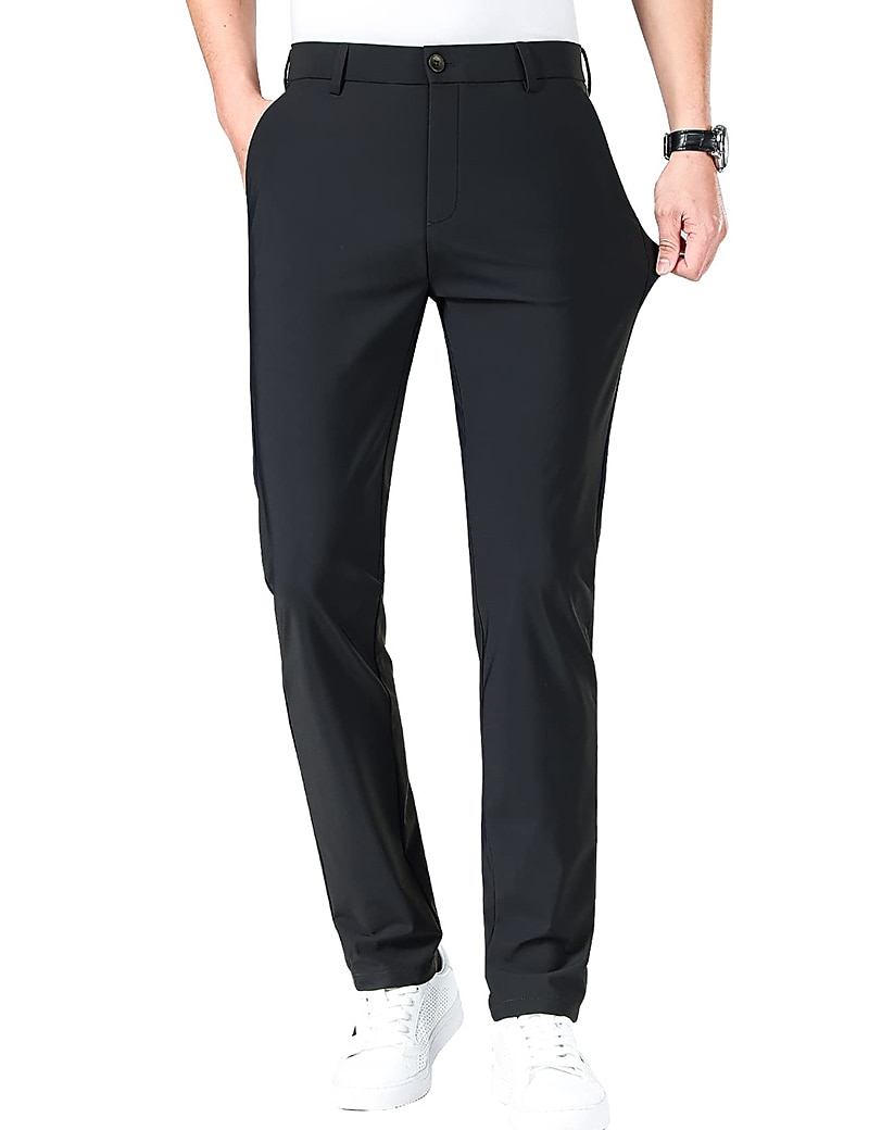 Voor heren Golfbroek Broek Vrijetijdsbroek Stretch broek Zak Effen Sneldrogend Lichtgewicht Volledige lengte Dagelijks Buiten Uitgaan Modieus Casual blauw Khaki 2026 - $20.99 –P1