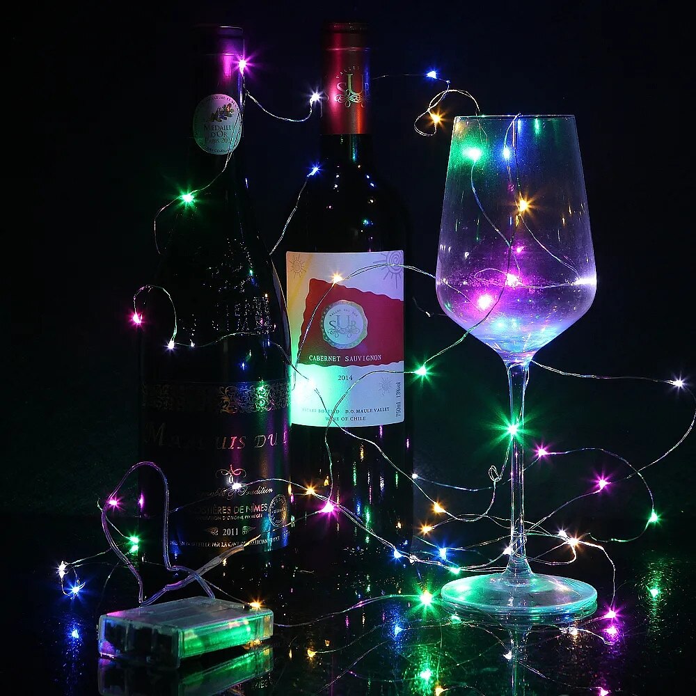 Guirlande lumineuse LED élégante pour réception de mariage, alimentée par USB/batterie, fil de cuivre, guirlande lumineuse pour fête, mariage, lumières de Noël, décoration de 2025 ? $10.99 –P5