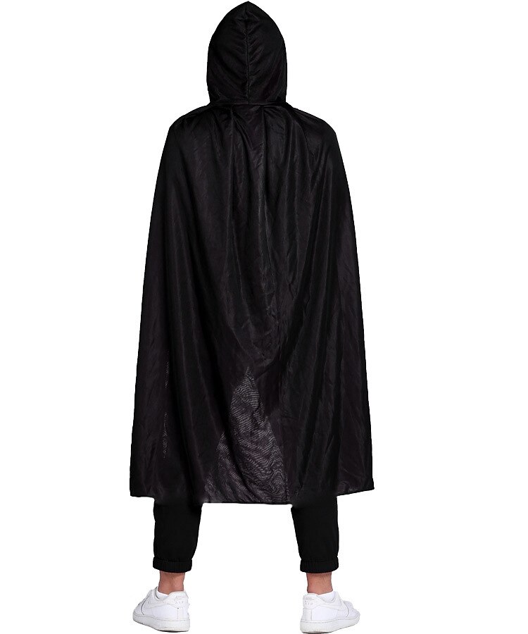 Vampir-Umhang Schwarz/rot – 140 Cm, Kapuzenumhang Für Erwachsene & Kinder, Halloween & Cosplay