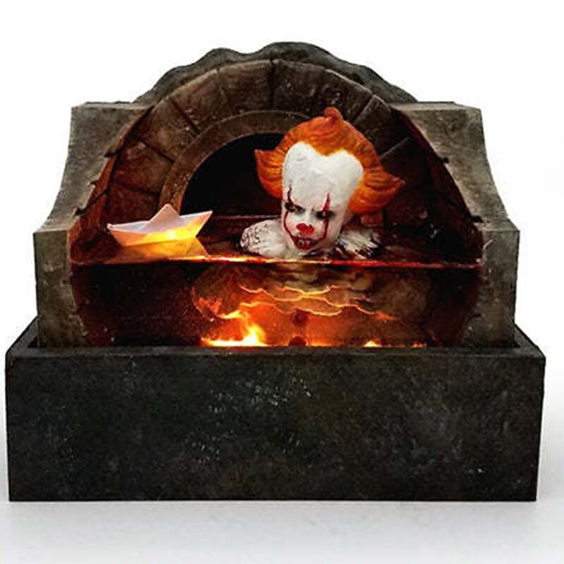 halloween horror gyanta dekoratív lámpa műalkotás dekoráció asztali halloween dekoratív bosszú joker női szellem világító dekoratív gombelem 2025 - $26.99 –P3