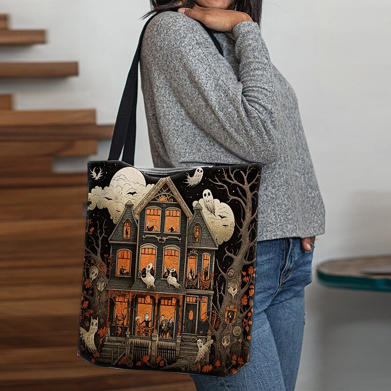 Women's Tote Shoulder Bag Canvas Tote Bag Polyester Shopping Daily Print Large Capacity Foldable Lightweight 3D Rainbow 2025 - $12.99 –P1