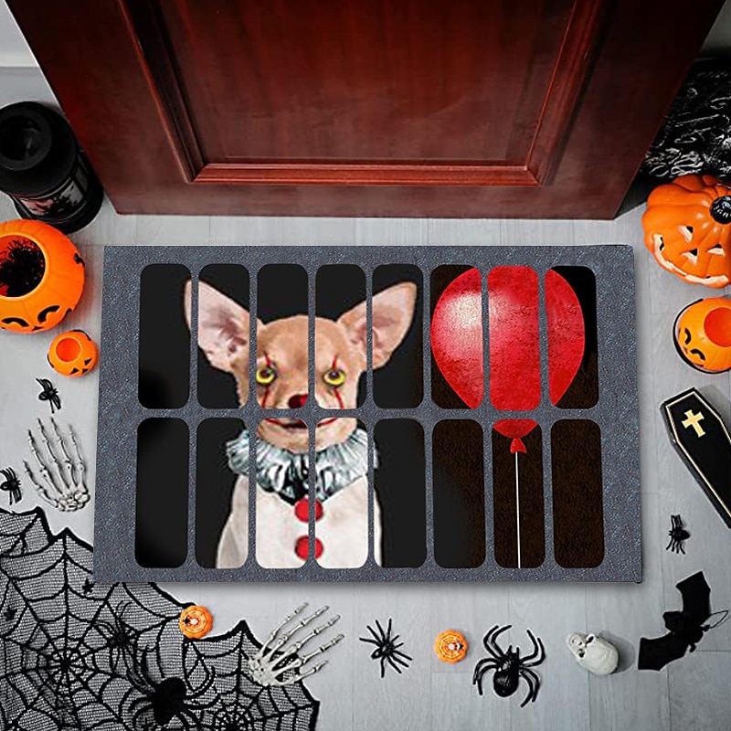 halloween bohóc padlószőnyeg lábtörlő 3D nyomtatás csapda nappali hálószoba éjjeli szőnyeg 2025 - $10.99 –P15