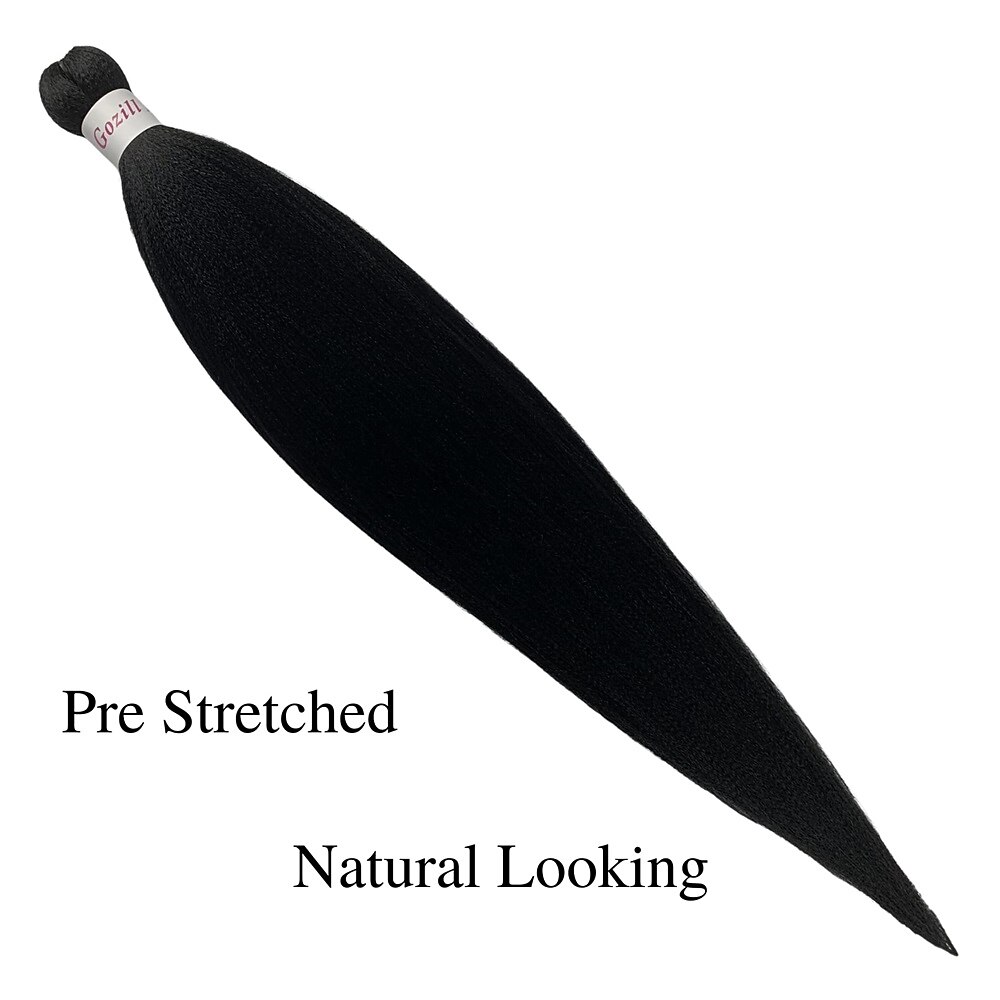 Ginger Golden Ombre Braiding Hair Pre Stretched Kanekalon Braiding Hair Box Braids Human Hair Extensions 26 inch 2025 - $22.99 –P8