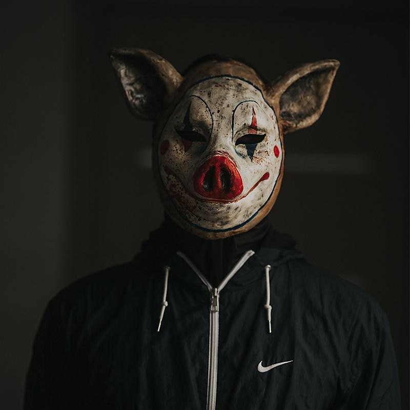 Sega Maiale spaventoso Maschera Puntelli di Halloween Per adulto Per uomo Per donna Divertente Costume spaventoso Halloween Carnevale martedì grasso Costume di Carnevale facile del 2025 a $33.54 –P1