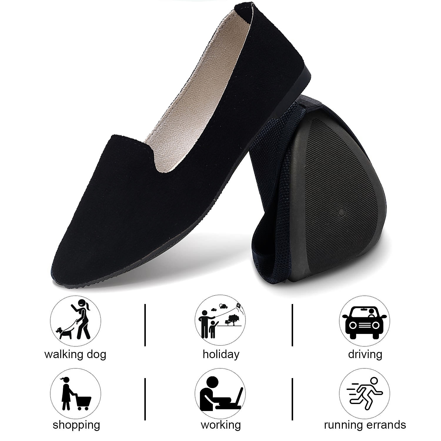 mocasini pliati de piele intoarsa pentru dama cu design festonat - pantofi ușoare și confortabili pentru purtarea de zi cu zi 2025 - $18.99 –P2