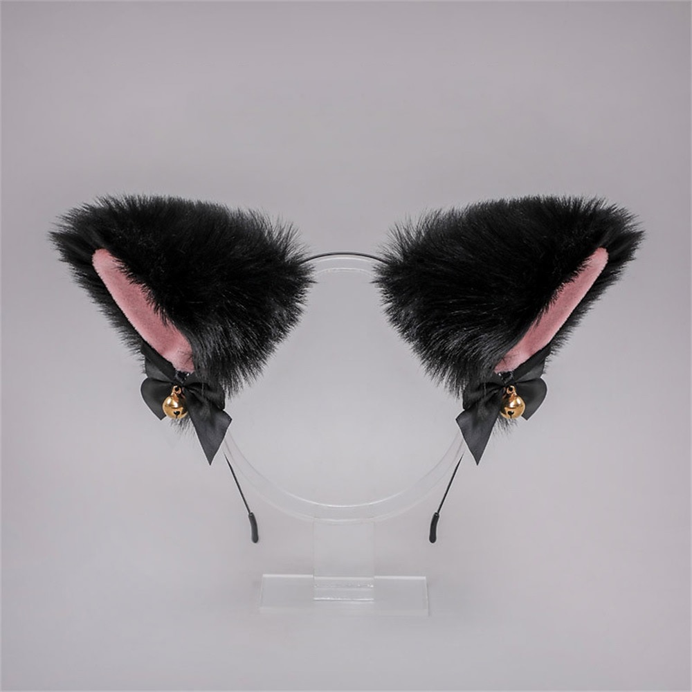 japonez drăguț urechi de pisică de pluș (pâine în formă de ureche de pisică la abur) cochiră lolita cu clopot accesorii urechi de vulpe urechi de pisică (pâine în formă de ureche de pisică la abur) 2026 - $6.99 –P1