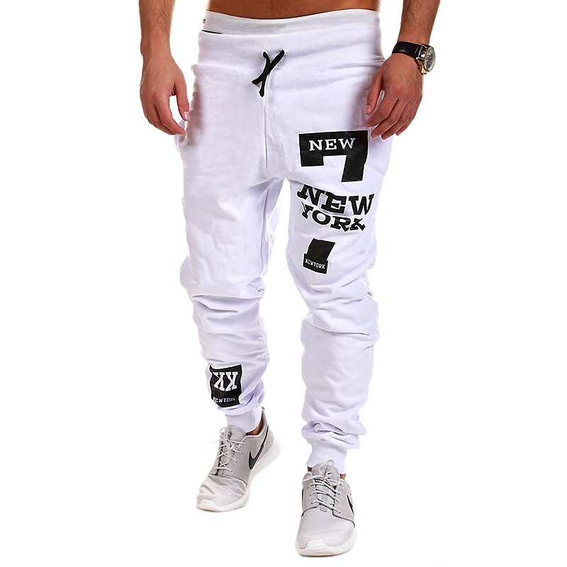 Miesten Veryttelyhousut Lenkkeilijät Jogger Kurenauha Kirjain Kirjain ja numero Pidä lämpimänä Hengittävä Urheilullinen Urheilu- ja treenivaatteet Viikonloppu Rento / urheilullinen Hip Hop Ohut 2025 - $13.99 –P6