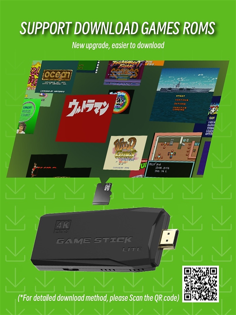 2025年 データカエルレトロビデオゲームコンソール2.4gワイヤレスコンソールゲームスティック4k 10000ゲームポータブルビデオゲームデンディゲームコンソールテレビ用、友人や子供へのクリスマス誕生日パーティーギフト  コレクション – $44.99 –P17