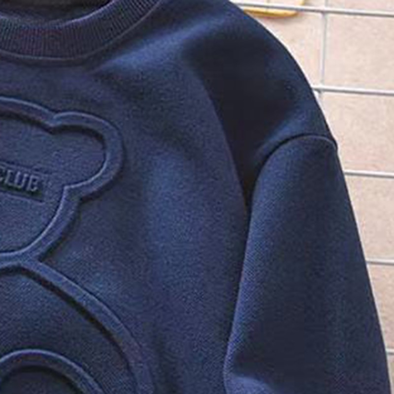 Barn Pojkar Tröja Björn Bokstav Långärmad Crewneck Vår Höst Mode Häftig Dagligen Bomull Utomhus Ledigt 2025 - $11.49 –P11