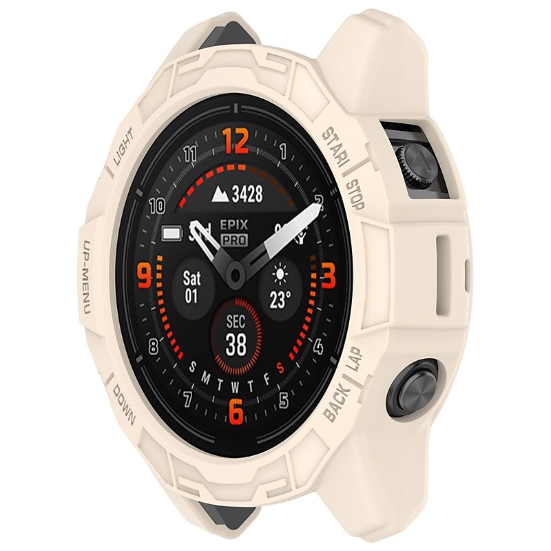 Caixa de relógio Compatível com Garmin Fenix 7 Pro / Fenix 7S Pro / Fenix 7X Pro / Epix Pro 51mm / Epix Pro 42mm Áspero Á Prova-de-Pó Cobertura Completa do Pára-choques TPU Assista Cobertura de 2025 por $12.99 –P6