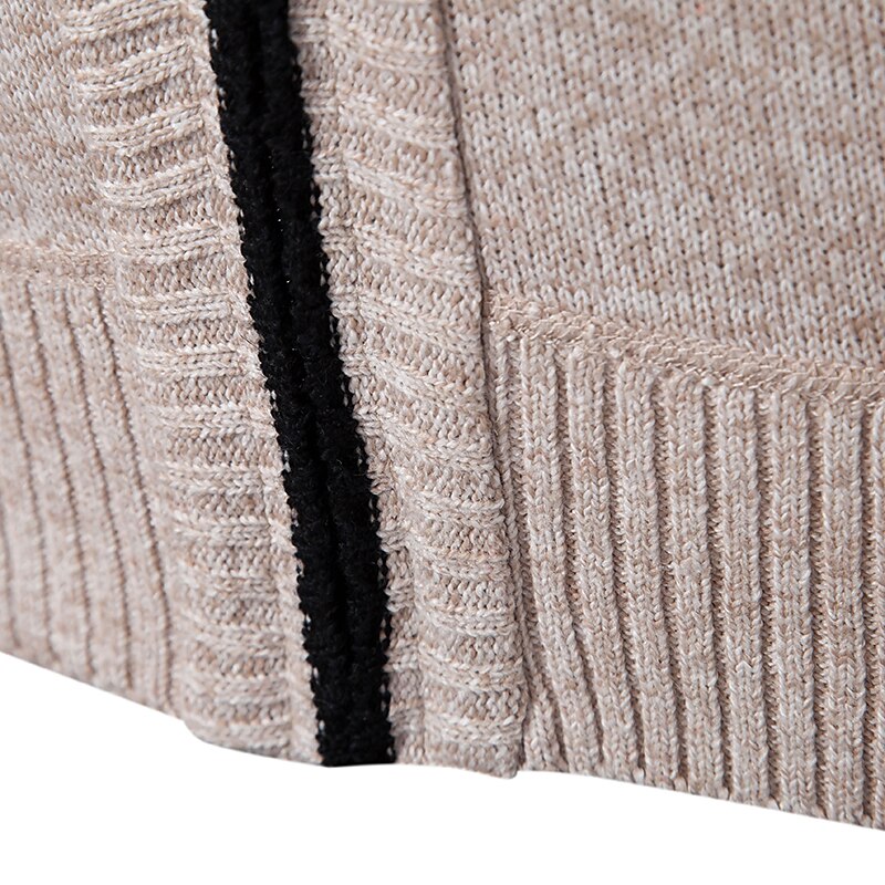 Men's Cardigan Sweater Mens Dress Sweaters Ribbed Knit Regular Knitted Plain Stand Collar Warm Ups Modern Contemporary Daily Wear Going out Clothing Apparel Fall & Winter Wine Red Blue S M L 2025 - $37.99 –P20