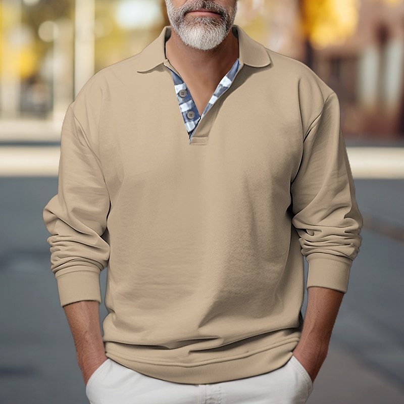 Per uomo Maglia Nero Bianco Blu Cachi Grigio Colletto Polo Semplice Sport & Outdoor Quotidiano Ferie Poliestere Streetwear Essenziale Casual Primavera & Autunno Abbigliamento Felpe con cappuccio Felpe del 2026 a $30.99 –P5