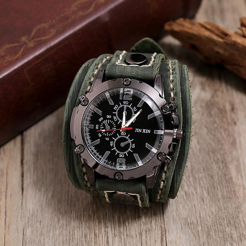 Men Quartz Watch Casual Date Genuine Leather Watch 2025 - $13.99 –P5