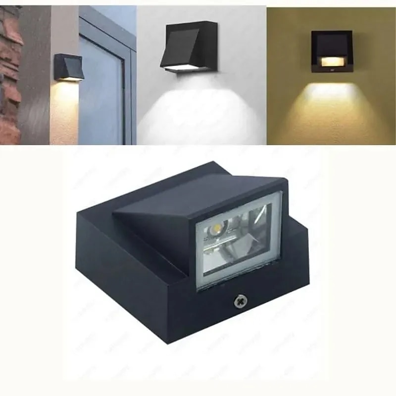 مصباح جداري LED خارجي 2 وات 4 وات لأعلى/لأسفل إضاءة داخلية 1/2 رأس منحني مقاوم للماء IP65 مصباح جداري لغرفة النوم الحديثة ضوء أبيض دافئ/أبيض AC90-264V 2025 - $10.49 –P11