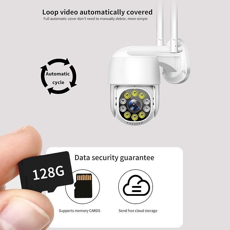 2025年 ワイヤレスwifi ipドームカメラ、屋外防水監視カメラ、cctv irナイトビジョンモーション検出カメラ、双方向オーディオネットワークptzホームセキュリティカメラ、赤ちゃん、店舗、オフィス、ペット、高齢者用  コレクション – $65.99 –P11