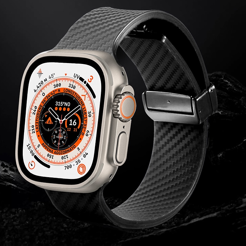 2025年 スポーツバンド と互換性があります Apple Watch ウォッチバンド 38mm 40mm 41mm 42mm 44mm 45mm 49mm マグネティッククラスプ 防水 調整可 シリコーン 交換用時計バンド のために iwatch Ultra 2 Series 9 8 7 SE 6 5 4 3 2 1  コレクション – $11.99 –P2