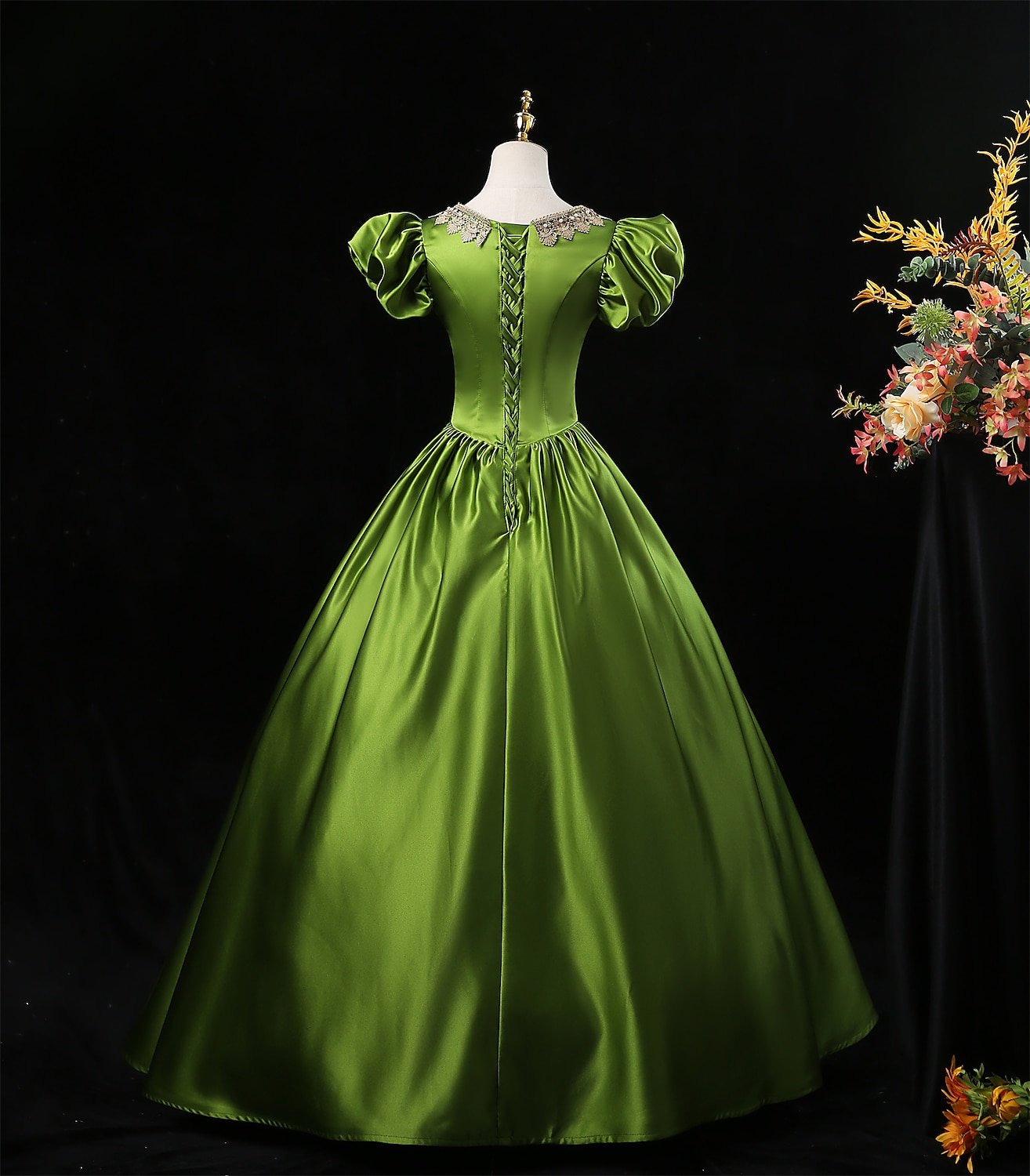 Gothic Victorian Vintage Inspired Dress Party Costume Prom Dress Princess Shakespeare Solid Color Ball Gown Fancy Dress Women's Royal Halloween Carnival Valentine's Day Party Evening Party Stage 2025 - $168.99 –P3