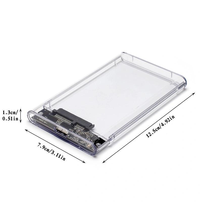 Hard Drive Enclosure 2.5 USB 3.0 SATA Case Transparent External Caddy HDD SSD 2025 - $12.99 –P2