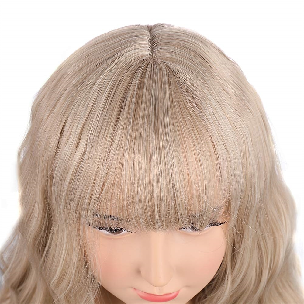 Peluca rubia para niñas, peluca corta ondulada con flequillo, peluca rubia rubia, peluca sintética para niñas, peluca para fiesta de carnaval, cosplay 2026 - $17.49 –P13