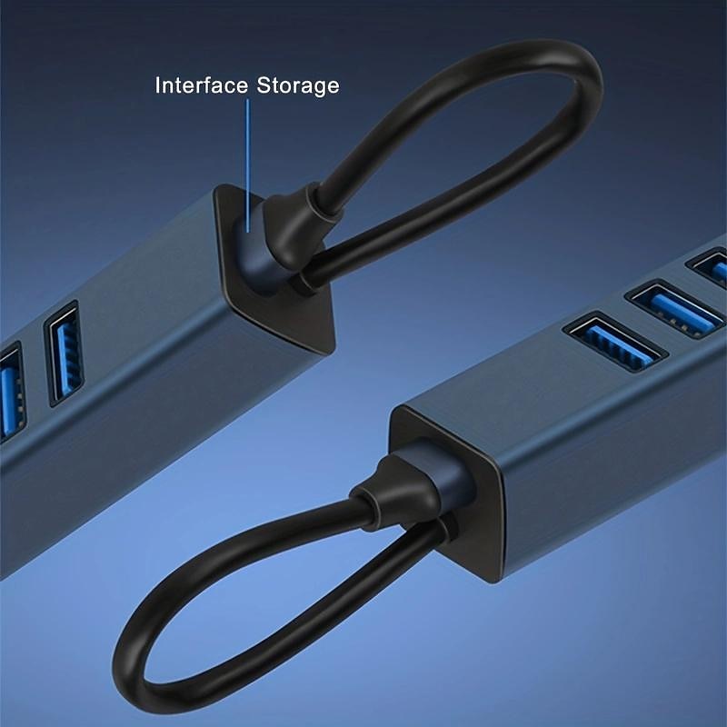 2025年 USB エキスパンダー 4-in-1 3.0 ハブ スプリッター タイプ C 100 メガビット ネットワーク カード ノートブック 1 ドラッグ 4 エキスパンダー  コレクション – $17.99 –P3