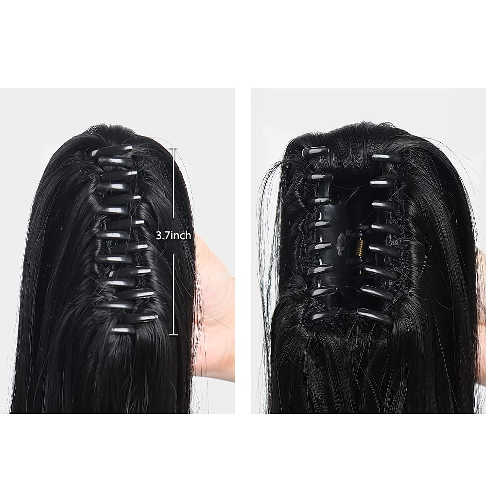 Extension de queue de cheval griffe pour les femmes morceau de cheveux bouclés 24 extensions de cheveux de queue de cheval synthétique très longue & volumineux bouclé ondulé résistant à la chaleur de 2025 ? $13.99 –P2