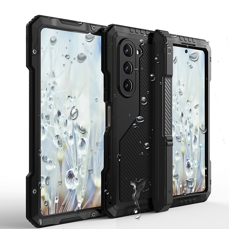 Θήκη τηλεφώνου για Samsung Galaxy Z Fold 5 Έντονης Χρήσης Στηρίγματα Αντι-πτώσης Πανοπλία Μέταλλο Σιλικόνη 2025 - $43.99 –P3
