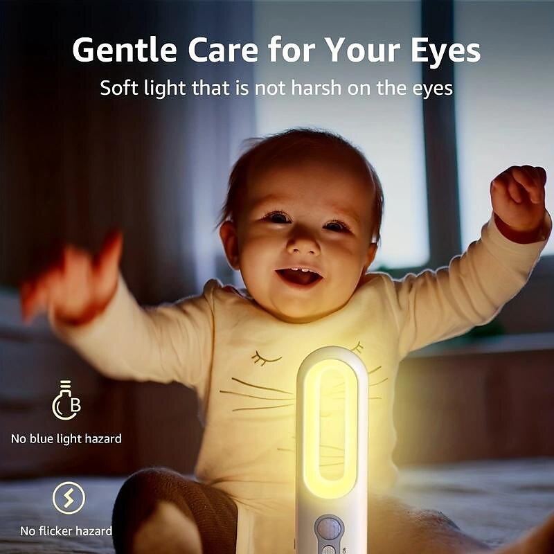 Motion Sensor Night Light Rechargeable Portable LED Night Light With Flashlight With Dusk To Dawn Sensor Suitable For Bedroom Bathroom Baby Nursery Toilet Reading Camping 2025 - $13.99 –P7