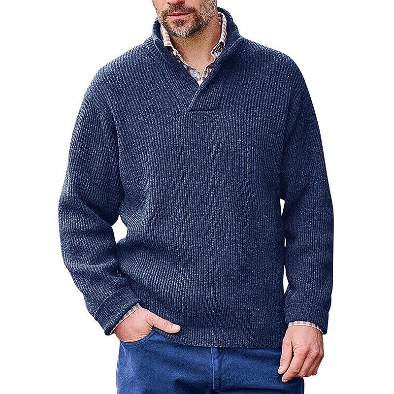 Herren Zur Seite fahren Kurz gestrickt Stricken Lang Gestrickt Solide / einfarbig V Ausschnitt Warm-Ups Freizeitskleidung Bekleidung Bischof Ganzjährig Schwarz Weiß M L XL 2025 - $41.99 –P7