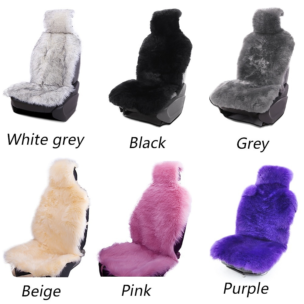 Car Seat Cushion for Tesla Model 3 2019- 2022/model Y Comfortable and Breathable Warm Faux Fur Front and Rear Seat Cover Interior Accessories 2025 - $55.99 –P4