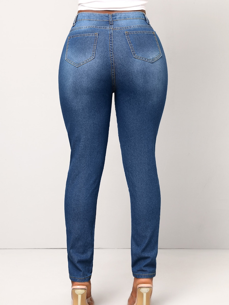 Women's Pants Trousers Jeggings Full Length Fashion Streetwear Street Daily Robin's Egg Blue S M Fall Winter 2023 - US $26.99 –P3