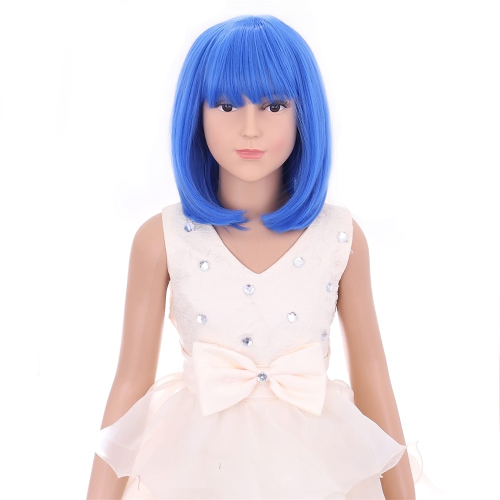 parrucca nera per bambini parrucca nera bob per bambini parrucca nera corta per ragazze festa cosplay parrucca sintetica con rete di rose da indossare tutti i giorni parrucche di carnevale del 2026 a $14.95 –P1