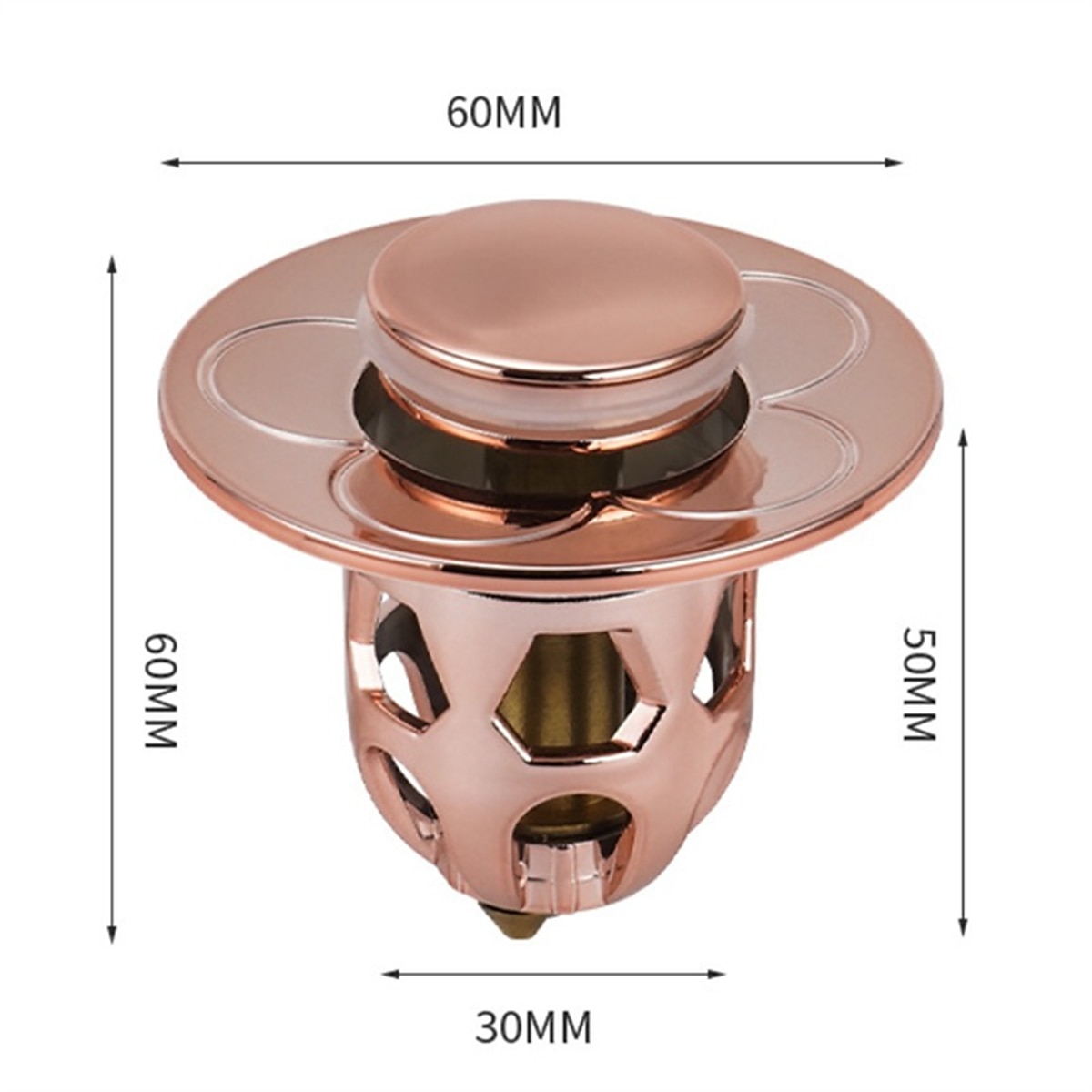 2 stks bloem haar cather doucheafvoer, pop-up bounce kern wastafel afvoer filter, gootsteenzeefje bad stopper bad plug badkamer gadgets 2025 - $8.49 –P13